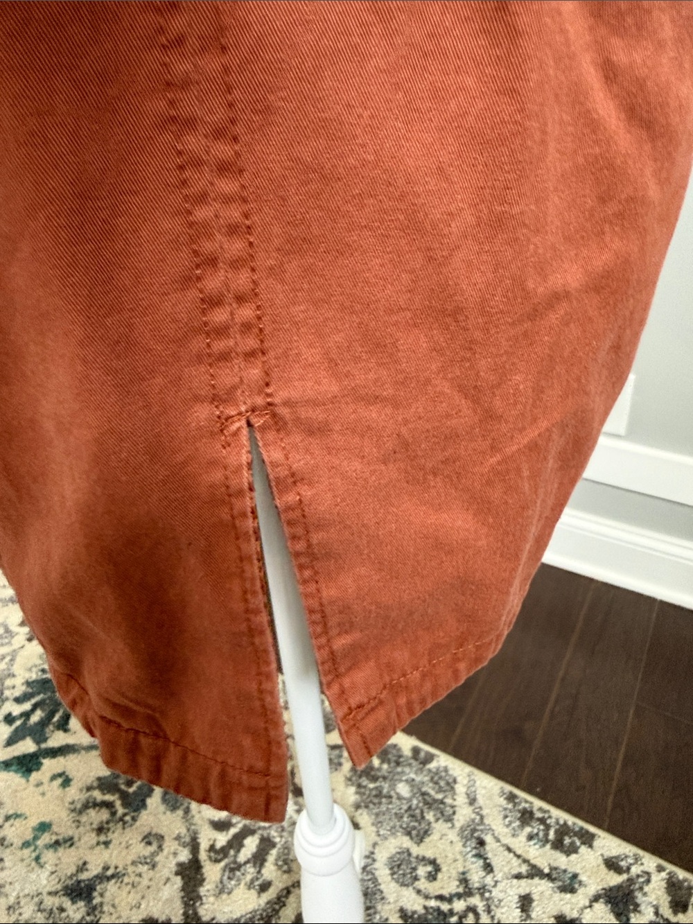 Forever 21 Rust Orange Hooded Utility Anorak Jacket Medium - Picture 8 of 13